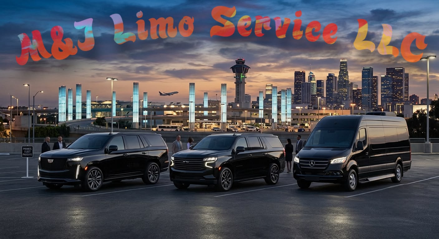 MJ Limo airport transfer vehicle